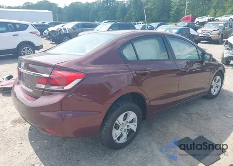 2015 Honda Civic Lx из США, поврежденный, VIN 19XFB2F53FE226911